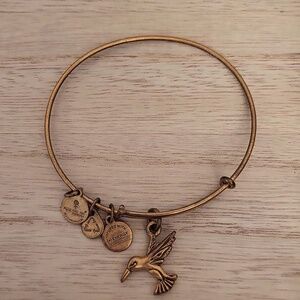 Alex And Ani + Energy Gold Hummingbird Bracelet
